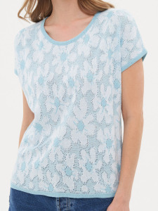 Джемпер короткий рукав л1346 лагуна