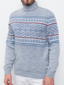 Джемпер высокое горло 22438 сумерки