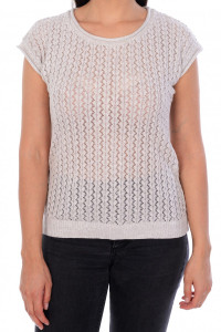 Джемпер короткий рукав л20594 лен