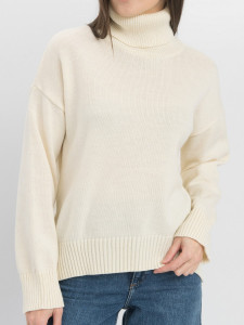 Джемпер высокое горло л21178 белый
