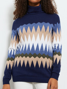 Джемпер высокое горло л21290 ирис