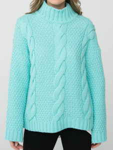 Джемпер высокое горло л21157 лед