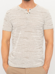 Джемпер короткий рукав 2115 лен 2