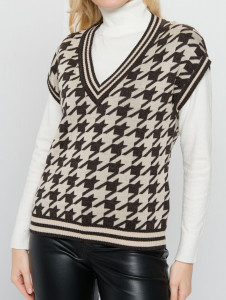 Жилет л31161 какао