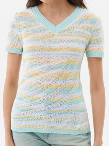 Джемпер короткий рукав л0975 желтый