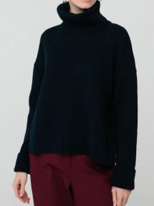 Джемпер высокое горло л31148 синий