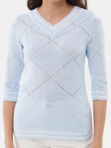 Джемпер л20953 голубой
