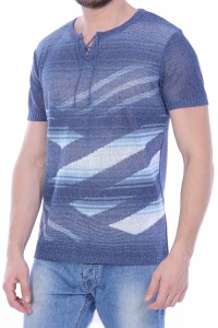 Джемпер короткий рукав 1816 джинс 2