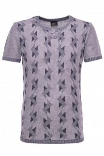 Джемпер короткий рукав 2114 серый 1