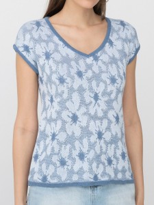 Джемпер короткий рукав л0095 джинс 1