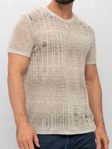 Джемпер короткий рукав 1839 лен 1