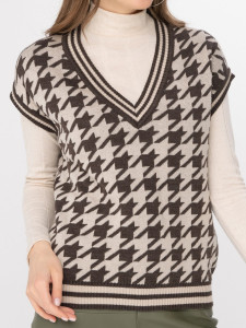 Жилет л21161 какао 2