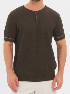 Джемпер короткий рукав 2466 хаки