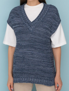 Жилет л21272 джинс