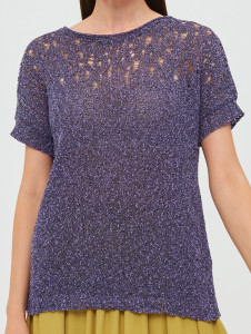 Джемпер короткий рукав л1318 ирис