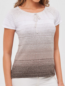 Джемпер короткий рукав л0681 беж 1