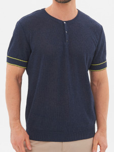 Джемпер короткий рукав 2466 джинс