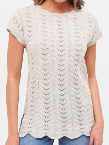 Джемпер короткий рукав л0956 лен 1