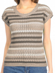 Джемпер короткий рукав л0980 беж 1