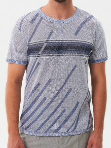 Джемпер короткий рукав 2107 серый 3