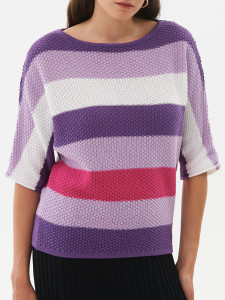 Джемпер короткий рукав л1322 маджента