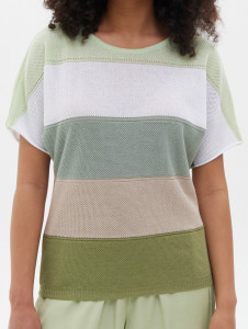 Джемпер короткий рукав л1475 олива