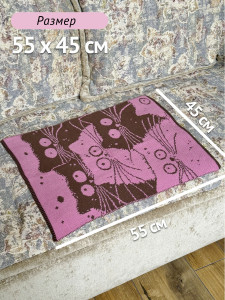 Плед 55х45 п002 кофе