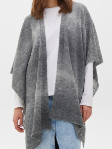 Пончо а1447 серый