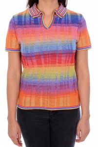 Джемпер короткий рукав л0579 радуга 1