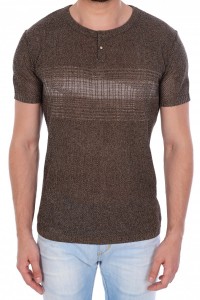 Джемпер короткий рукав 1978 коричневый 1