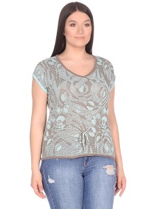 Джемпер короткий рукав л1009 мята 2