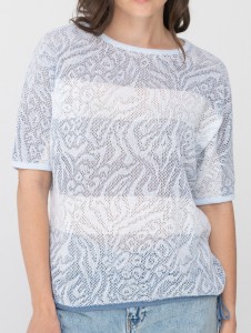 Джемпер короткий рукав л1233 джинс