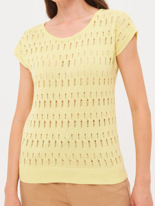 Джемпер короткий рукав л1361 желтый