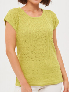 Джемпер короткий рукав л0670 салатовый