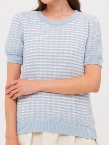 Джемпер короткий рукав л1359 опал