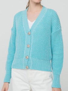 Кардиган л21138 бирюза