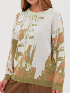 Джемпер л21363 оливковый