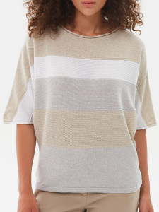 Джемпер короткий рукав л0711 лен