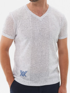 Джемпер короткий рукав 2138 серый 1