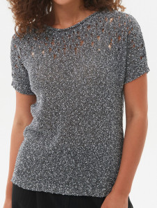 Джемпер короткий рукав л1318 черный