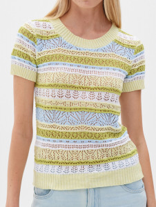 Джемпер короткий рукав л1240 лайм