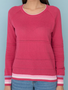 Джемпер л1137 брусника