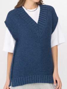 Жилет л21181 джинс