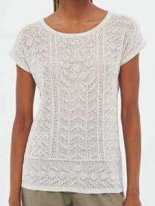 Джемпер короткий рукав л0670 лен 1