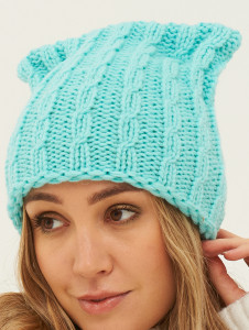 Шапка а21264 лазурный