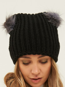 Шапка а21263 черный