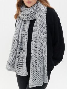 Шарф а1481 серый