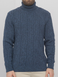 Джемпер высокое горло 42371 джинс