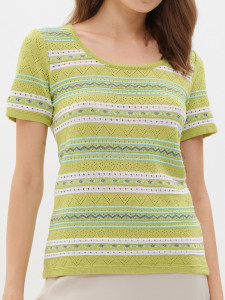 Джемпер короткий рукав л0301 лайм