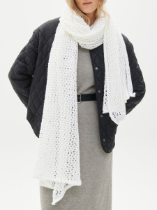 Шарф а1481 белый